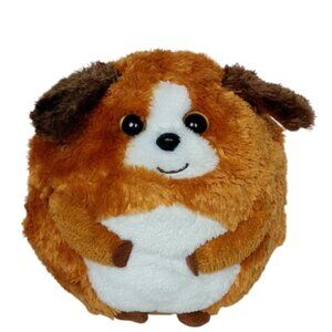 Ty Beanie Ballz Bandit Brown White Dog Plush 4.5"